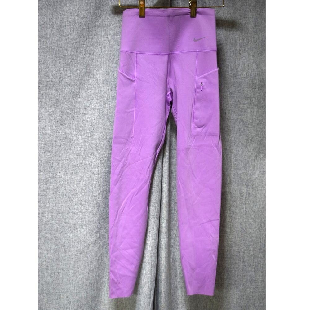 Nike Go Women’s Dri-FIT High-Waisted Pocket Leggings Purple Size S